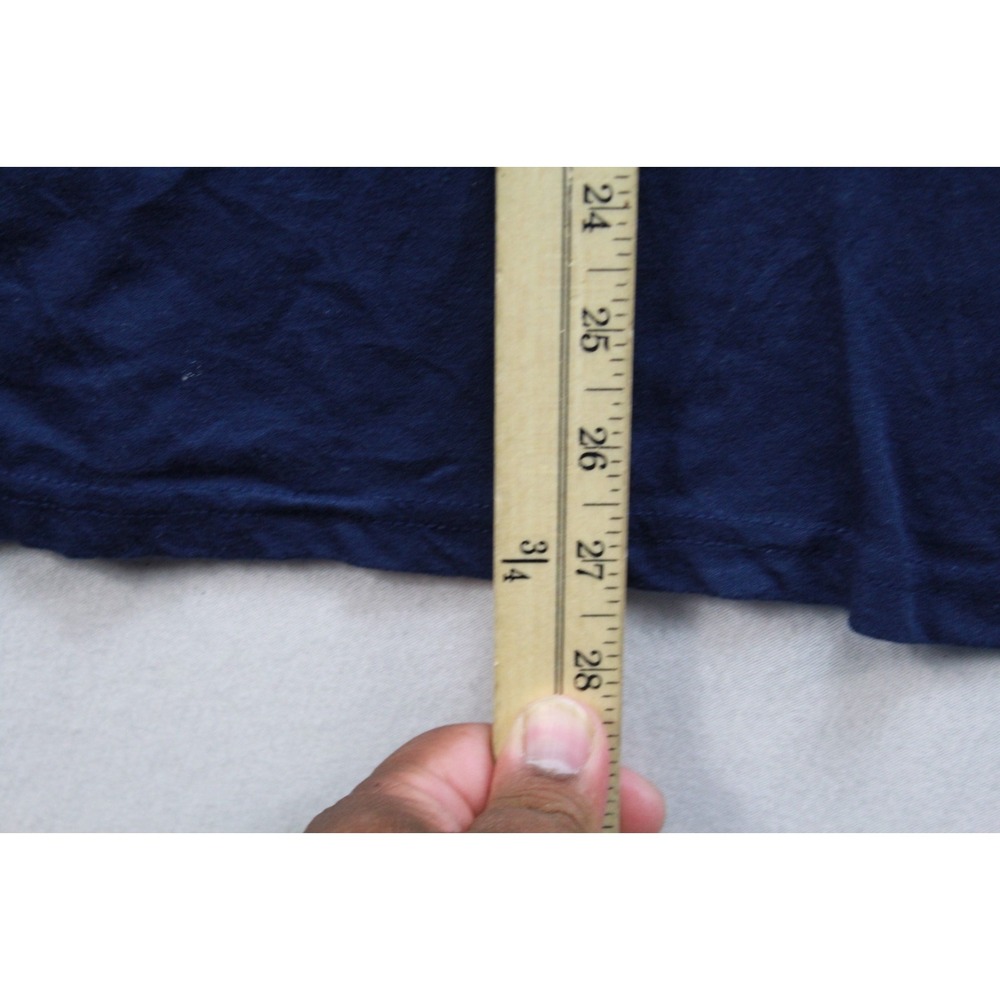 Champion T-Shirt Men Size M Blue Excellent Athletic Script Logo Short Sleeve - Picture 9 of 11